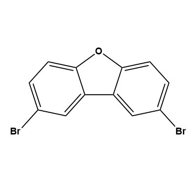 2,8-dibromodibenzo[b,d]furan structure
