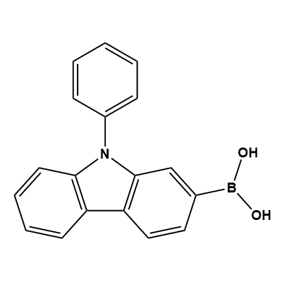 (9-phenyl-9H-carbazol-2-yl)boronic acid structure