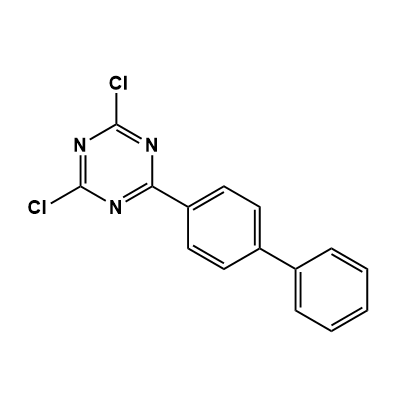 4-Dichloro-6-(biphenyl-4-yl)-1,3,5-triazine structure