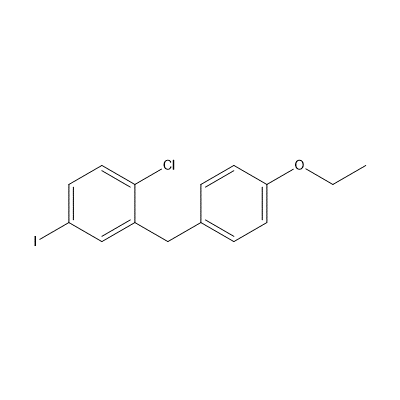 1-Chloro-2-[(4-ethoxyphenyl)methyl]-4-iodobenzene structure
