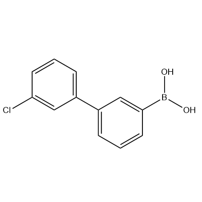 (3'-chloro-[1,1'-biphenyl]-3-yl)boronic acid structure