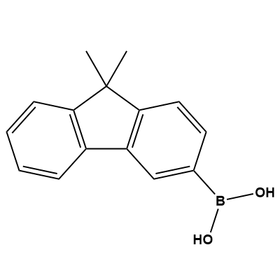 (9,9-dimethyl-9H-fluoren-3-yl)boronic acid structure