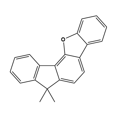 7,7-Dimethyl-7H-fluoreno[4,3-b]benzofuran structure