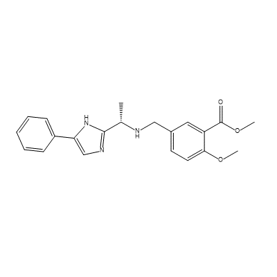 2-Methoxy-5-[[[(1S)-1-(5-phenyl-1H-imidazol-2-yl)ethyl]amino]methyl]benzoic acid methyl ester structure