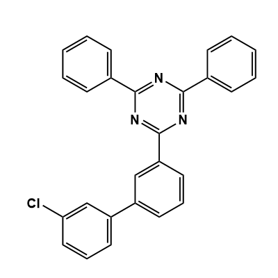 2-(3'-Chloro[1,1'-biphenyl]-3-yl)-4,6-diphenyl-1,3,5-triazine structure