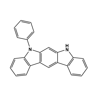 5-phenyl-5,7-dihydroindolo[2,3-b]carbazole structure