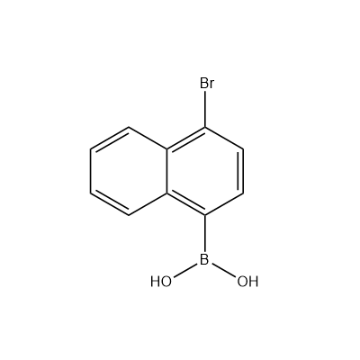(4-bromonaphthalen-1-yl)boronic acid structure