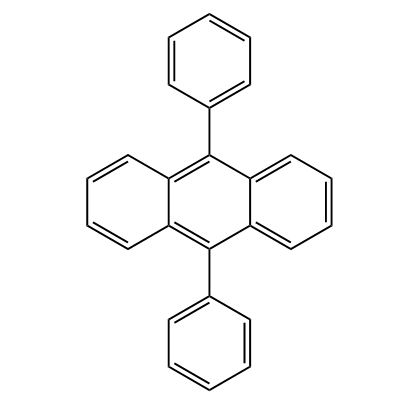 9,10-Diphenylanthracene structure
