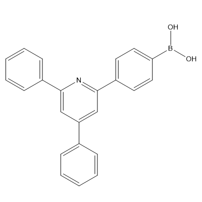 (4-(4,6-diphenylpyridin-2-yl)phenyl)boronic acid structure
