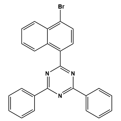 2-(4-Bromo-1-naphthalenyl)-4,6-diphenyl-1,3,5-triazine structure