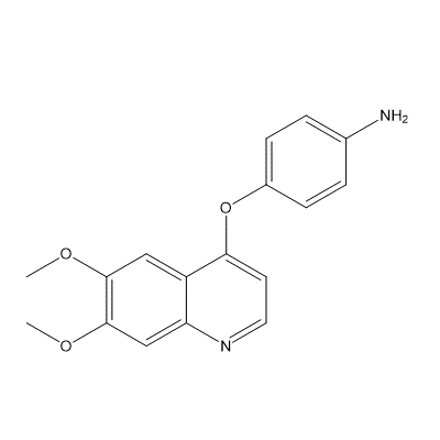 4-[(6,7-Dimethoxyquinolin-4-yl)oxy]aniline structure