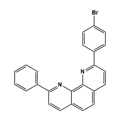 2-(4-Bromo-phenyl)-9-phenyl-1,10-phenanthroline structure