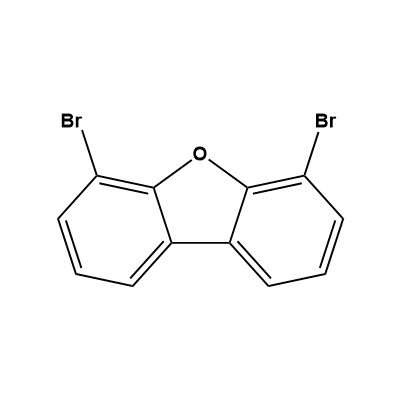 4,6-dibromodibenzo[b,d]furan structure