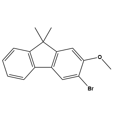 3-bromo-2-methoxy-9,9-dimethyl-9H-fluorene structure