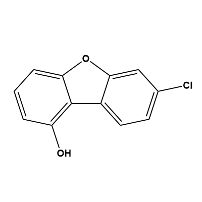 7-chlorodibenzo[b,d]furan-1-ol structure