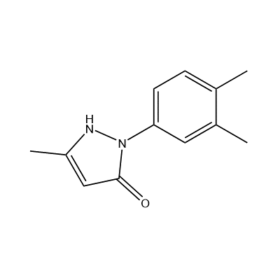 2-(3,4-Dimethylphenyl)-1,2-dihydro-5-methyl-3H-pyrazol-3-one structure