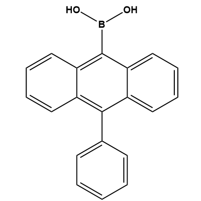 10-phenylantrhacen-9-yl boronic acid structure