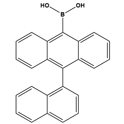 [10-(naphthalene-1-yl)-9-anthraceneyl]boronic acid structure
