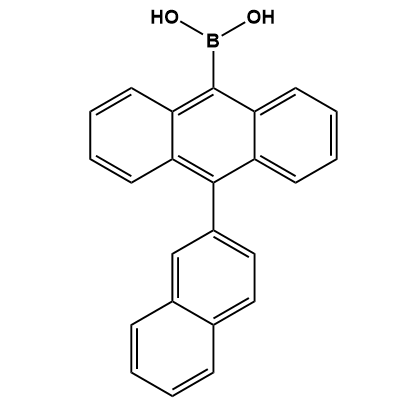 10-(naphthalene-2-yl)anthracene-9-ylboronic acid structure