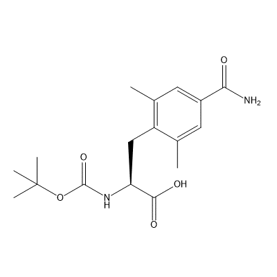 4-(Aminocarbonyl)-N-[(1,1-dimethylethoxy)carbonyl]-2,6-dimethyl-L-phenylalanine structure