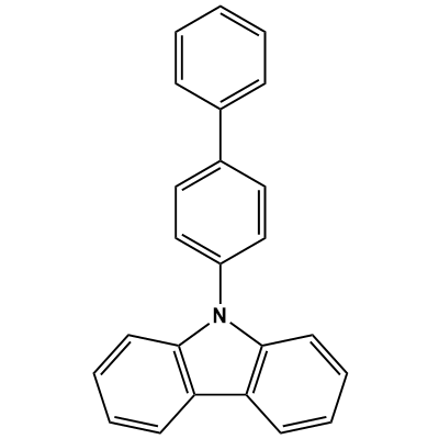 9-([1,1'-biphenyl]-4-yl)-9H-carbazole structure