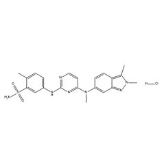 Pazopanib Hydrochloride structure