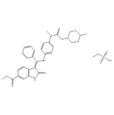Nintedanib Ethanesulfonate structure