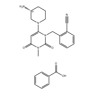 Alogliptin benzoate structure