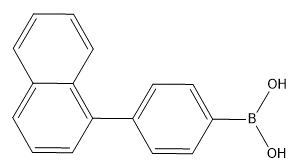 4-(naphthalene-1-yl)phenylboronic acid structure