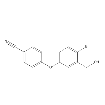 4-[4-Bromo-3-(hydroxymethyl)phenoxy]benzonitrile structure