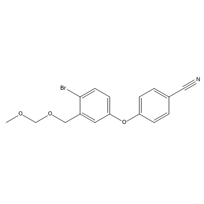 4-[4-Bromo-3-[(methoxymethoxy)methyl]phenoxy]benzonitrile structure