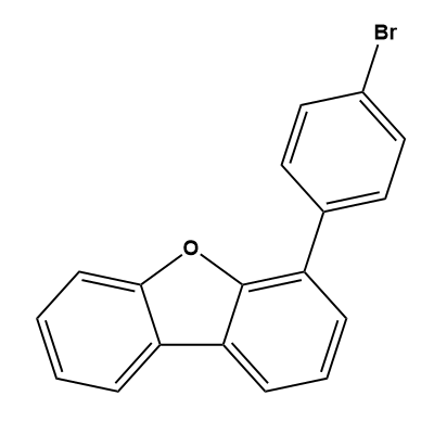 4-(4-bromophenyl)dibenzofuran structure